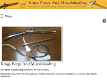 Tablet Screenshot of kingsforgeandmuzzleloading.com